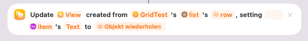 Beispiel für einen Update Template call